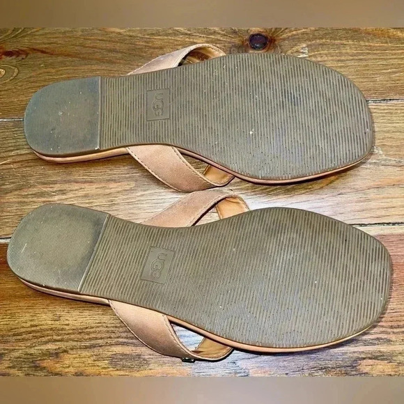 UGG | Tuolumne 1112870 | Almond Leather Sandals | Flip-Flops Women’s 8.5 - Picture 4 of 4